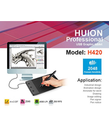 HUION H420 USB Paper Notepad Tablet Pen Art Drawing Pad Digital Graphics... - $27.15 CAD+