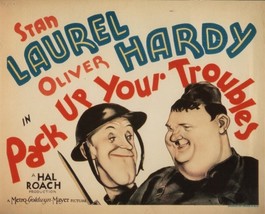 Laurel And Hardy In Pack Up Your Troubles Lobby Card 8 x 10 Color REPRODUCTION - £12.01 GBP