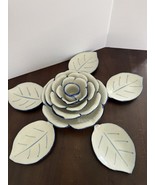 VTG HON Original Lotus Japanese Bowl Set With Matching Leaf Plates - €51,38 EUR