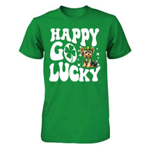 Happy Go Lucky Yorkshire Terrier Dog Tshirt St Patrick&#39;s Day Gift Puppy ... - £15.29 GBP+