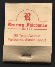Regency Fairbanks Hotel Fairbanks Alaska AK Matchbook Full 20 Unstruck - £11.18 GBP
