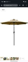 Patio 9ft Patio Umbrella Outdoor Market Table Umbrella with Push Button Tan - £52.54 GBP