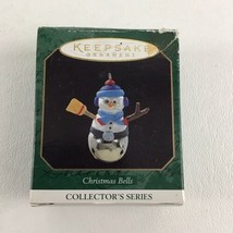 Hallmark Keepsake Miniature Ornament Christmas Bells Snowman New Vintage 1997 - £15.25 GBP