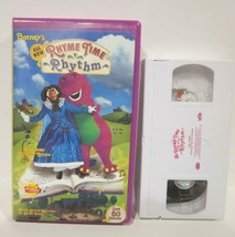 Barney’s Rhyme Time Rhythm VHS Tape Vintage 90s Movie Clam Shell Hard Case - £5.72 GBP