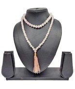 Energized Pink Rose Quartz Beads Prayer Mala 108+1(Guru Beads) - $1,815.48 MXN