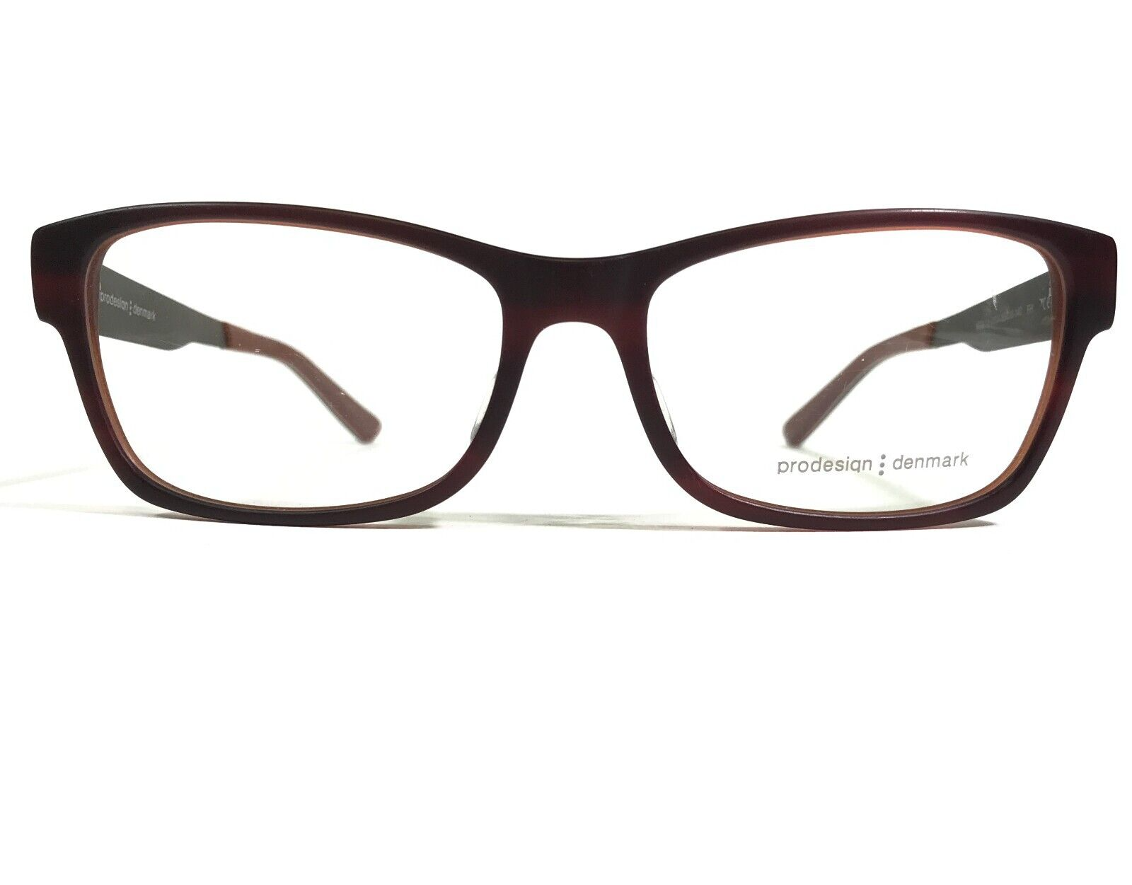 Prodesign denmark 1728-1 C.4034 Brille Rahmen Brown Rot Quadratisch 55-1... - $98.99