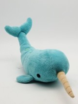 12&quot; Spike The Plush Turquoise Narwhal Stuffed Animal - By Douglas *Cl EAN* - £5.36 GBP