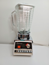 Vintage Osterizer Dual Range Pulse Matic 16 Blender Glass Pitcher Chrome WORKS - £44.83 GBP