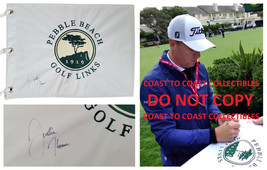 Justin Thomas Signed Pebble Beach Golf Flag COA Proof Autographed - £316.53 GBP