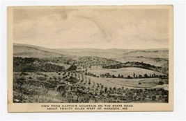View from Martin&#39;s Mountain Albertype Postcard Hancock Maryland  - £14.04 GBP