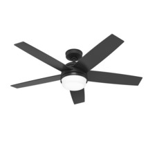 Hunter Ceiling Fan With Lights And Light Outdoor Indoor Black Modern 52&quot; Remote - $247.99