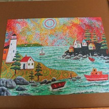 Lighthouse Jigsaw Puzzle Re-marks 500 Large Pieces Poster Complete &amp; Bagged - $9.75