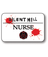 NURSE FROM SILENT HILL NAME BADGE TAG HALLOWEEN PROP SAFETY PIN FASTENER - $20.95 CAD