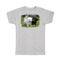 Dachshund with Cat : Gift T-Shirt Dog Pet Funny Cute Puppy - £14.17 GBP