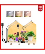 2-Pack Adjustable Full Spectrum Plant Grow Lights with Timer &amp; Clip Design - $921.17 MXN