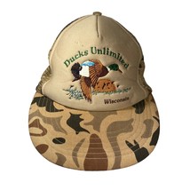 Wisconsin Ducks Unlimited Hat Camo Wisconsin Cap DU Mesh Snapback - $12.00