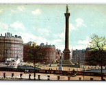 Nelson&#39;s Column Monument Trafalgar Square London England UK DB Postcard S8 - $3.91