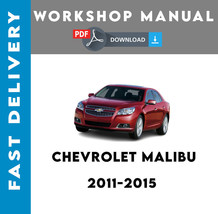 Chevrolet Malibu 2011 2012 2013 2014 2015 Service Repair Workshop Manual - £5.58 GBP