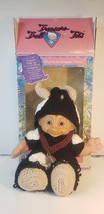 Treasure Troll Tot Doll Bellybutton Wishstone 1991 Vintage 14&quot; Cow Outfit - £12.70 GBP