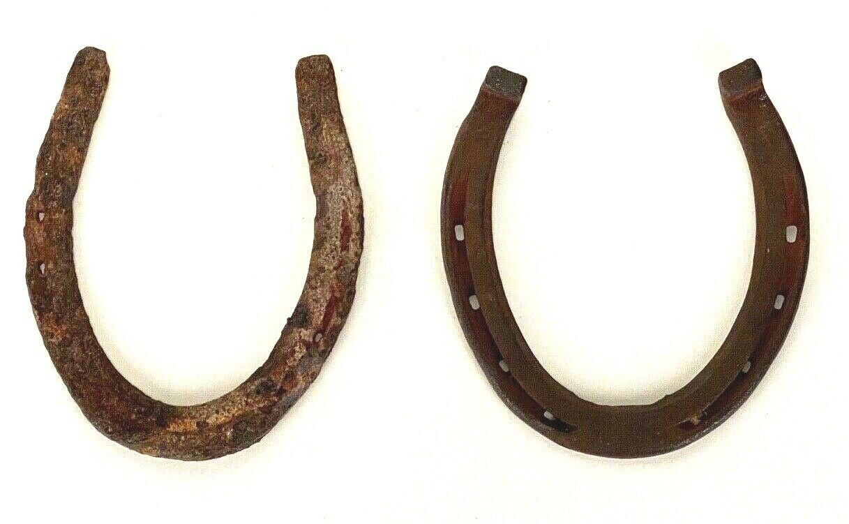 Lot of 2 Vintage HORSESHOES - Rustic - Wall Hangers - $10.39