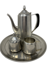 Oneida Stainless Steel Coffee Service w/ Tray, Coffee Pot, Creamer Sugar - $1,733.77 MXN