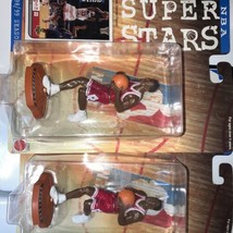 2x Mattel NBA Super Stars Court Collection 98/99 Scottie Pippen 4” Action Figure - £22.45 GBP