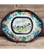 Vintage DAHER Decorated Ware England Tin Metal Painted Large Tray Rooste... - $27.12 CAD
