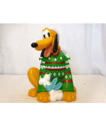 Disneyland 2018 Holiday Green Christmas Sweater Pluto Popcorn Bucket LIM... - $21.78