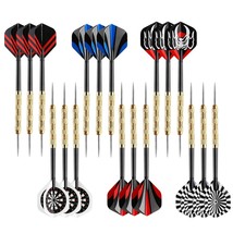 Steel Tip Darts, Professional Metal Darts, Darts Metal Tip Set, Metal Da... - £13.36 GBP