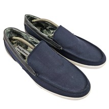 Tommy Bahama Shoes Mens Size 13D Calderon Venetian Navy Blue Canvas Loafers - £27.86 GBP