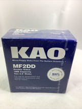 KAO 10 Brand new Sealed 3.5" Floppy Disks MF2DD 1MB Amiga IBM Apple PC + More - $36.68