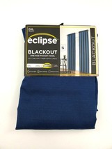 Eclipse Braxton Thermaback Light Blocking Curtain Panel Blue 42&quot; x 84&quot; New - $11.43