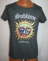 SUBLIME Long Beach CA Sun Mushroom Charcoal Grey 50/50 Womens T-SHIRT L ... - £13.19 GBP