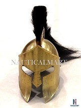 Medieval Roman King Leonidas 300 Spartan Helmet W Plume LARP Re-enactment - £150.88 GBP