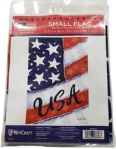 WinCraft Small Garden Flag Patriotic USA  Americana Stars 12.5" x 18" NEW Sealed - $9.79