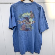 Vtg Tommy Bahama Mens Tshirt Short Sleeve Blue Blend Natives Hawaiian Medium - £23.35 GBP