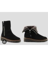 Cougar Faux Fur Gaby Waterproof Ankle Boots Black Sz 10 New - $187.11