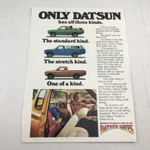 Vtg 1977 Datsun Pick Up Truck Advertising Print Art Ad - $9.89