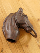HORSE HEAD HITCHING POST W/ RING STABLE  BARN FARM RANCH EQUESTRIAN *PAI... - $54.79 CAD