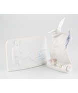 Lladro Collector&#39;s Society Scroll w/ Dove and Quixote Plaque Great Condi... - £83.09 GBP