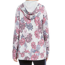 allbrand365 designer Womens Activewear Floral Print Lace Up Hoodie, Large - £45.91 GBP
