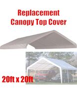 20 x 20 ft Carport  Roof Top Cover White Tarp for Replacement Outdoor Ca... - $1,854.46 MXN