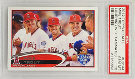 Psa 10! Rare! Sp Mike Trout Rookie! 2012 Topps Update #US144 Laughing Variation - £3,383.70 GBP