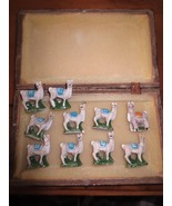 Vintage Peruvian LLAMA BOARD GAME in Wood Case - 6&quot; x 7&quot; Board - £19.66 GBP