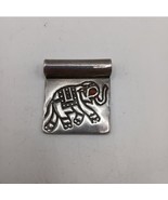 Silver Elephant Slide Pendant,  red eye A. Schachner - $56.01 CAD