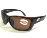 Costa Sunglasses Fisch FS 10GF Polished Brown Tortoise Wrap with Brown L... - £85.58 GBP