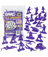 BMC Plastic Army Women - 36pc Purple Female Soldier Figures - Made in USA - £25.27 GBP