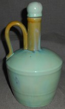 Fulper Art Pottery Musical Decanter w/o Music Box Green Color - £55.18 GBP