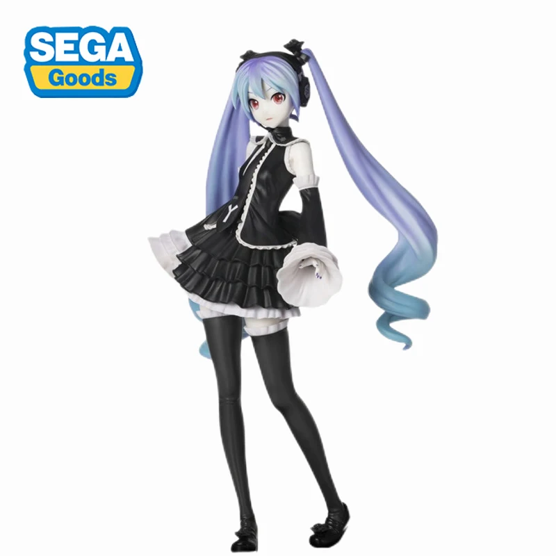 In Stock SEGA Vocaloid Hatsune Miku Gothic Dress 24Cm Original Anime Figur - £64.01 GBP