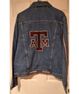 Men’s Texas A&amp;M Aggies Denim Jacket New With Tags Size XL Team Jeans MSR... - £49.47 GBP